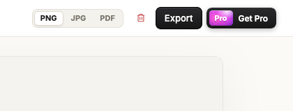 Actual Captorify Firefox result toolbar with PNG, JPG, PDF and Export controls