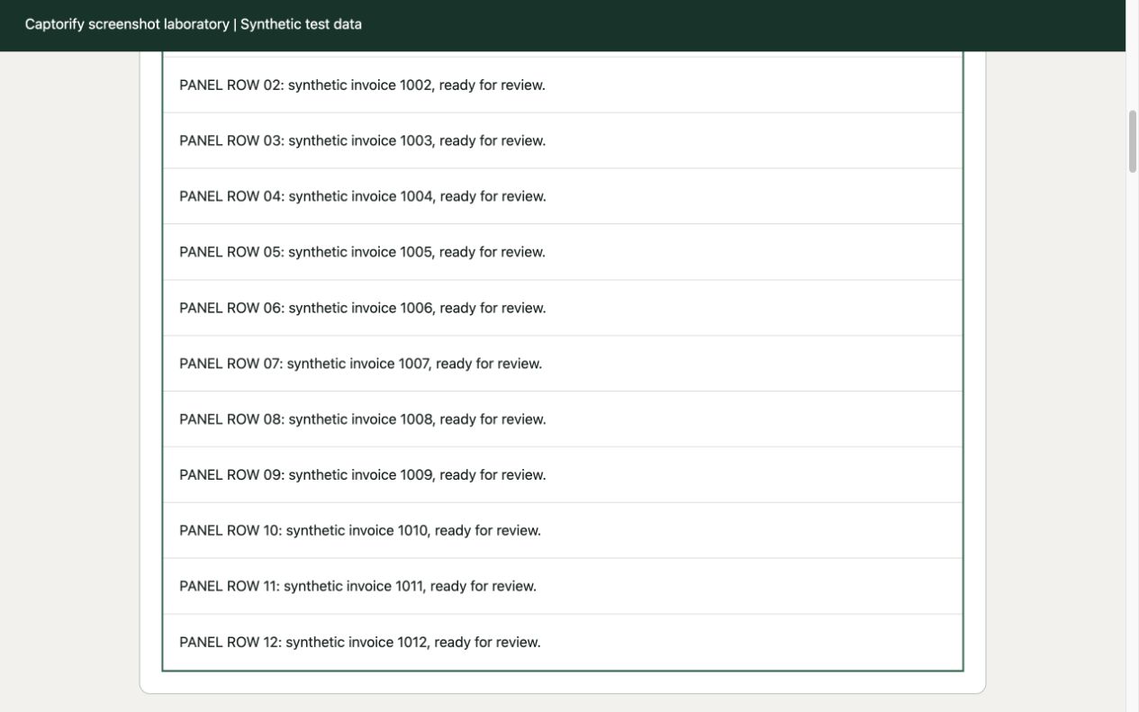 The same example invoice panel expanded to reveal its inner content